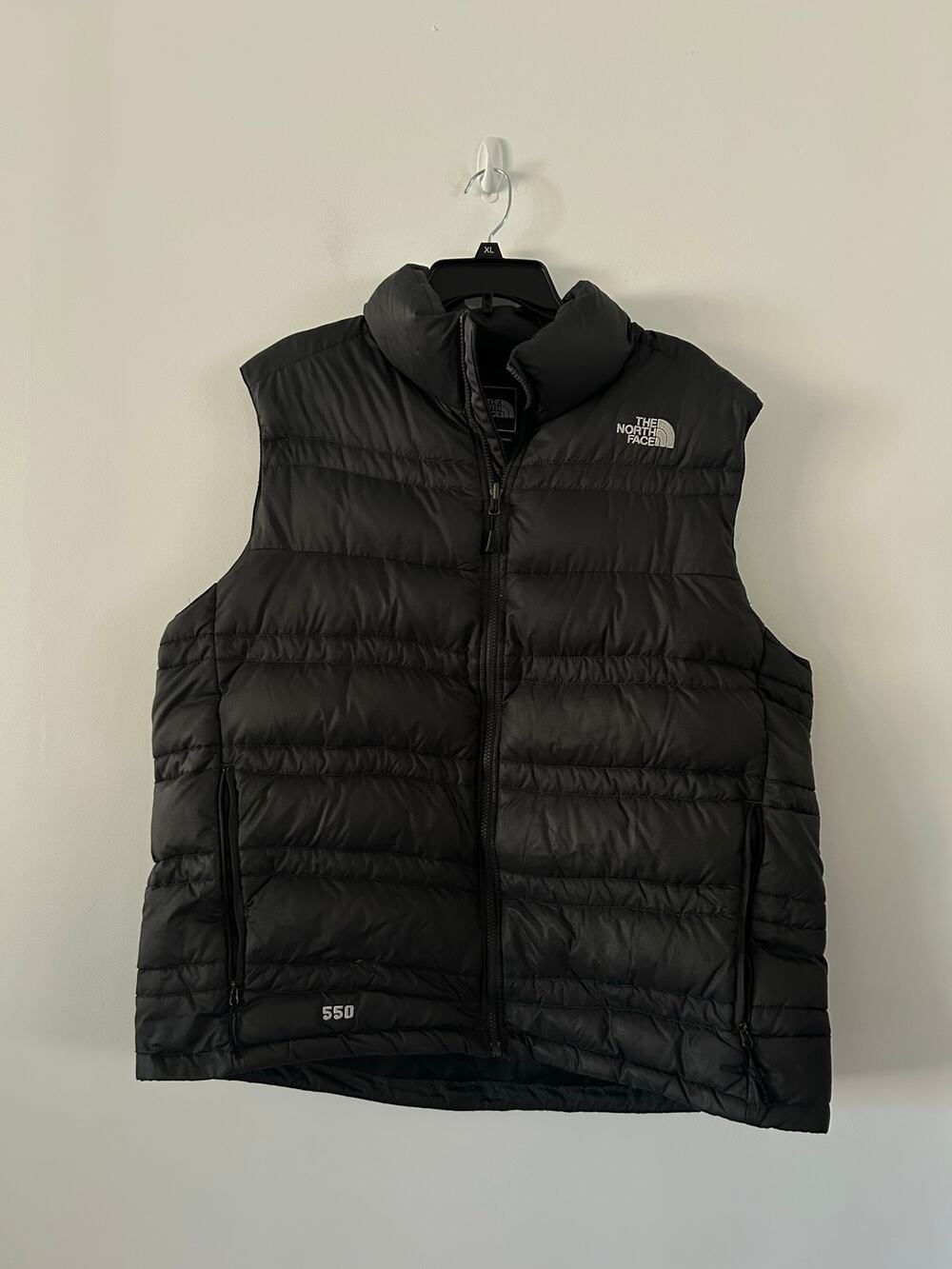 The North Face 550 Black Puffer Vest Mens XL